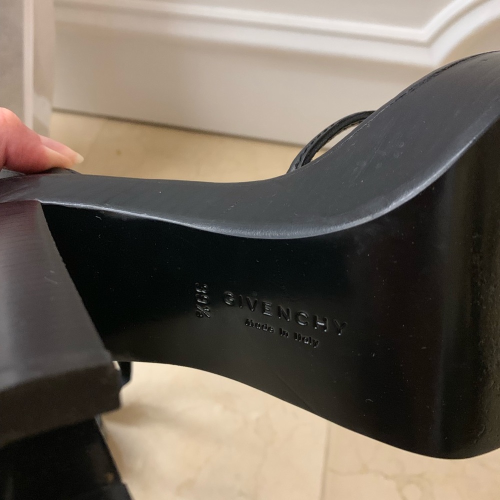 Leather Platform Givenchy Heels - image 4